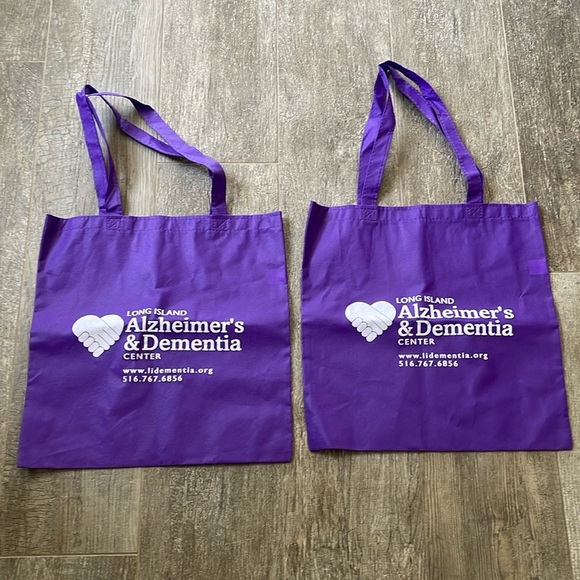 Purple Re-Usable Alzheimer’s & Dementia Tote bag (3) - Picture 1 of 1